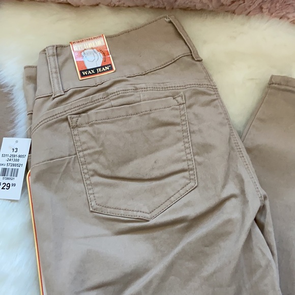 Stitches Beige coloured wax Jean in size 13 - Picture 3 of 7